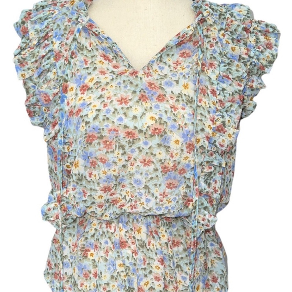 Elan Multicolor Floral Blouse